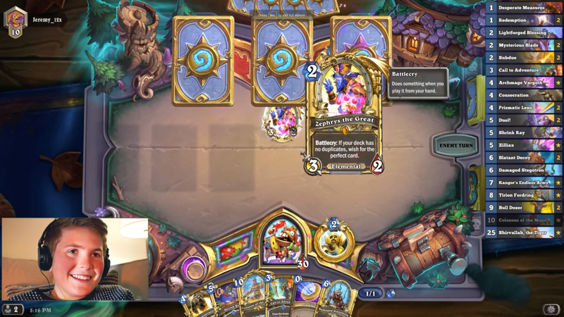 Illustration for article titled The Heir Apparent: Now That Ninja Left Twitch, The Next Big Streaming Star Is Probably This Red-Faced Kid Who Plays ‘Hearthstone’